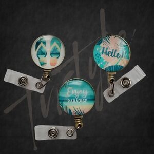 ⭐️ONLY SET⭐️ Tropical Themed Badge Reel